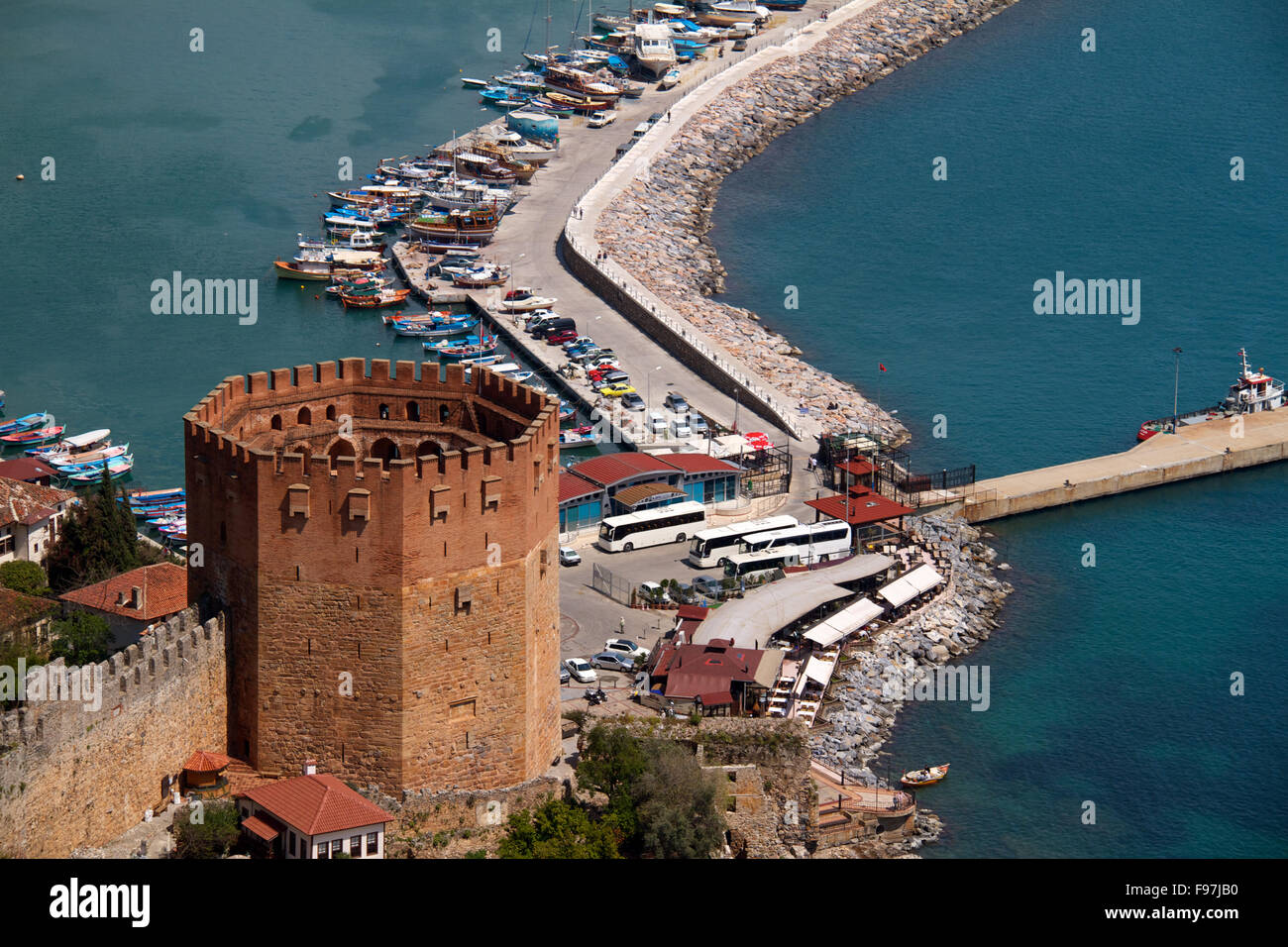 Kizil Kule Red Tower Inturkish City Of Alanya Stock Photo Alamy