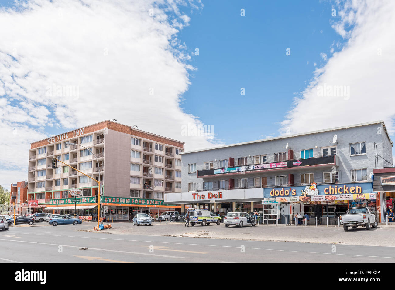 BLOEMFONTEIN, SOUTH AFRICA, DECEMBER 16, 2015 A shopping centre in