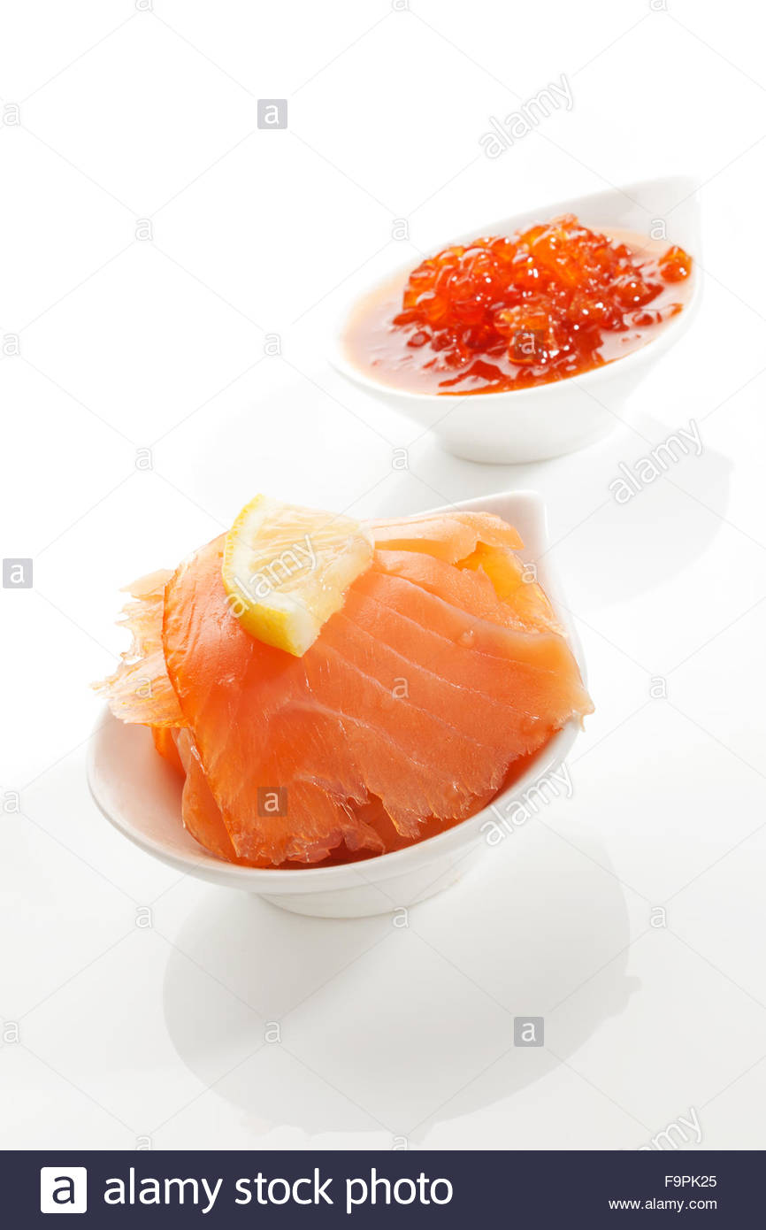 Salmon and caviar Stock Photo, Royalty Free Image 92081645 Alamy