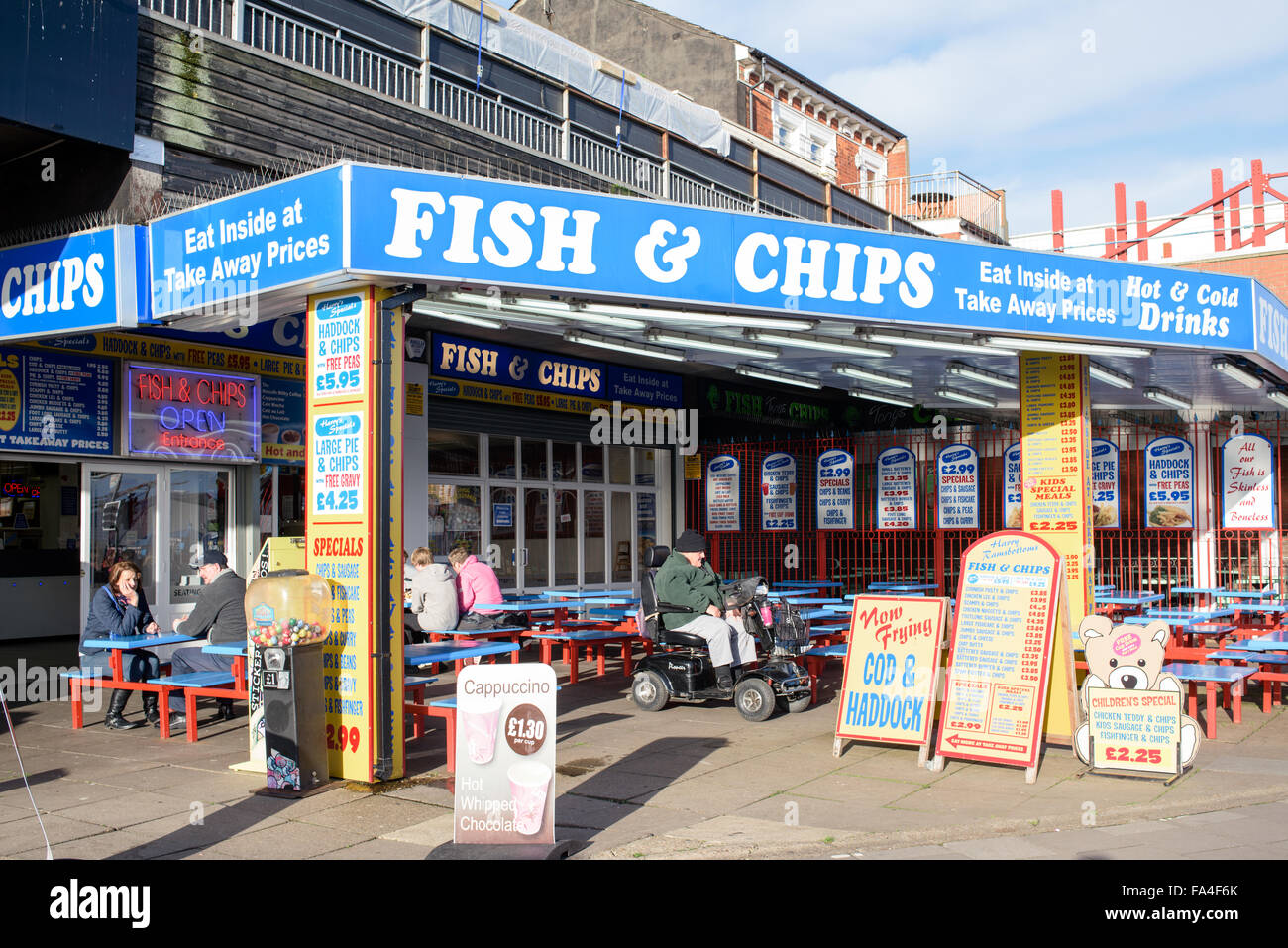 Skegness Seaside Coastal Resort Lincolnshire England,UK.Fish And Chip