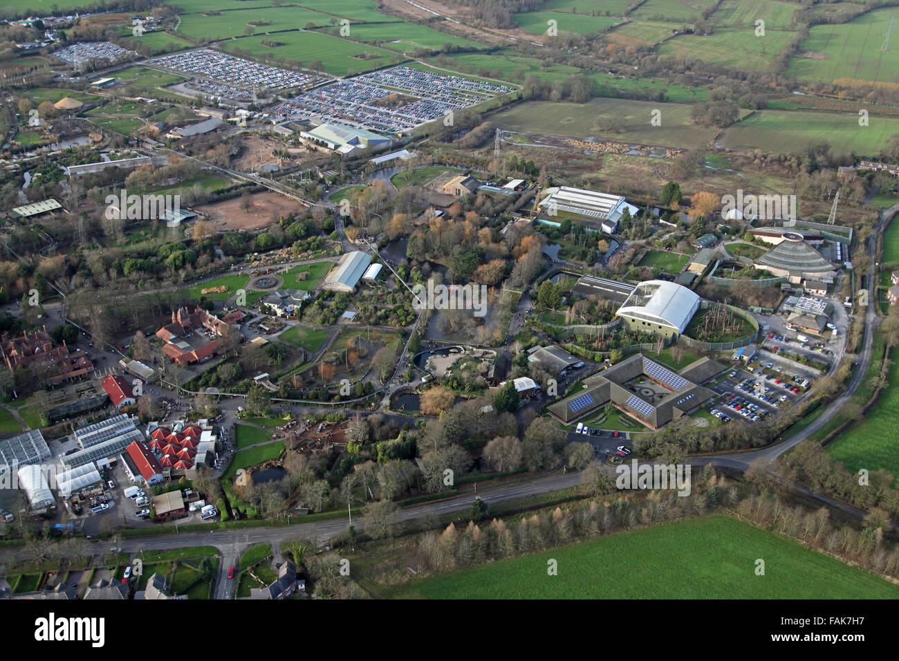aerial view of Chester Zoo, Cheshire, UK Stock Photo: 92621459 - Alamy