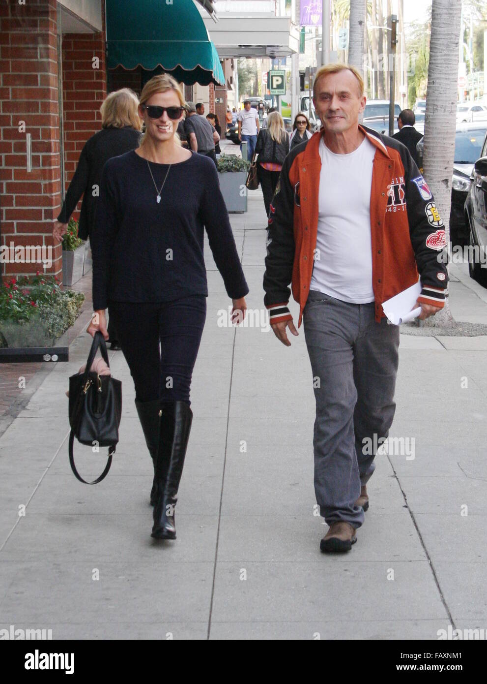 'Prison Break' star Robert Knepper and his wife Nadine Kary taking a