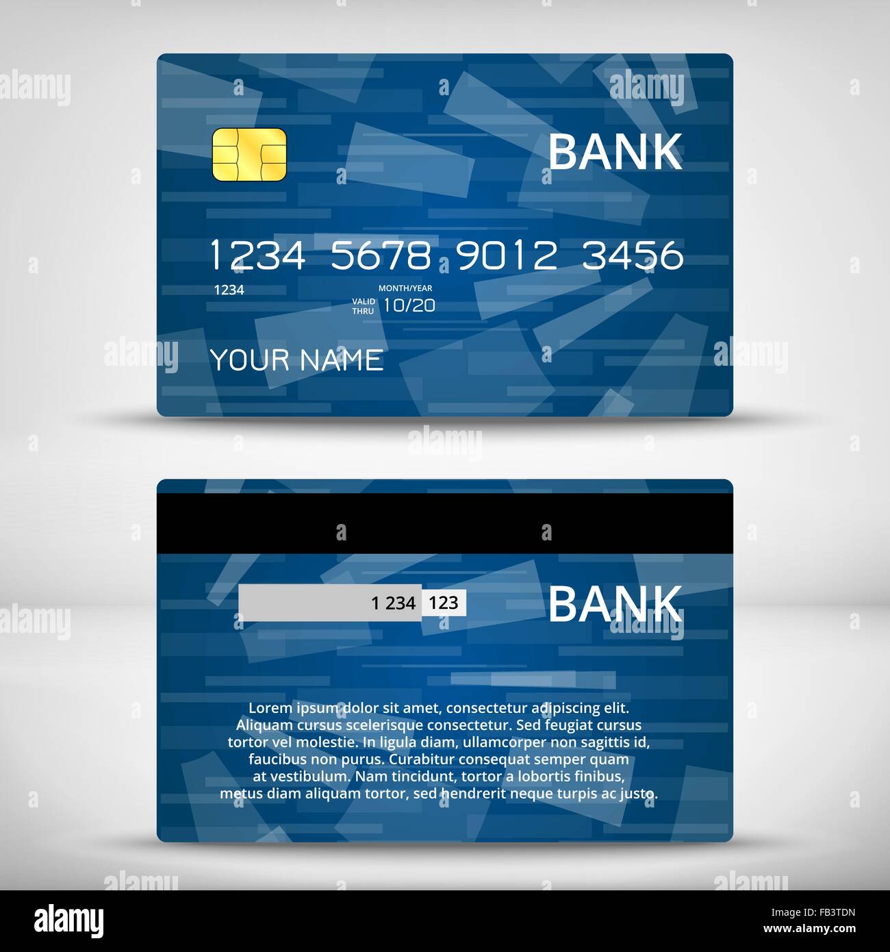 credit card design template