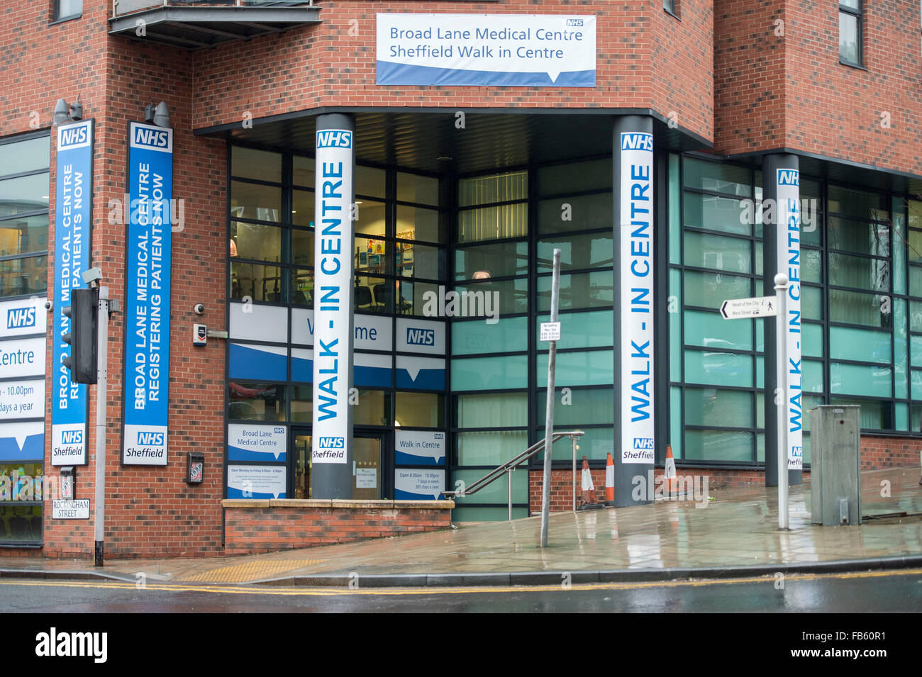 NHS walk in centre on Broad Lane in Sheffield Stock Photo 92945413 Alamy