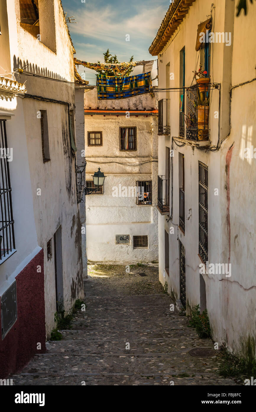 Traditional spanish architecture. Spanish buildings, houses, street