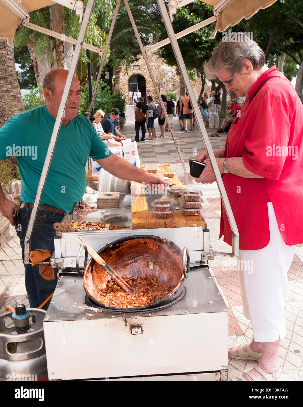 Hot Nut Seller In Mijas Which Is One Of The Most Beautiful White