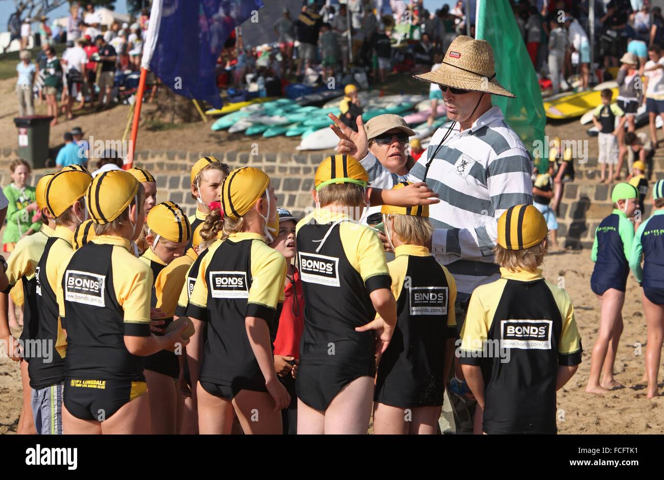 Nippers; surf lifesaver training and competitions for kids. Torquay
