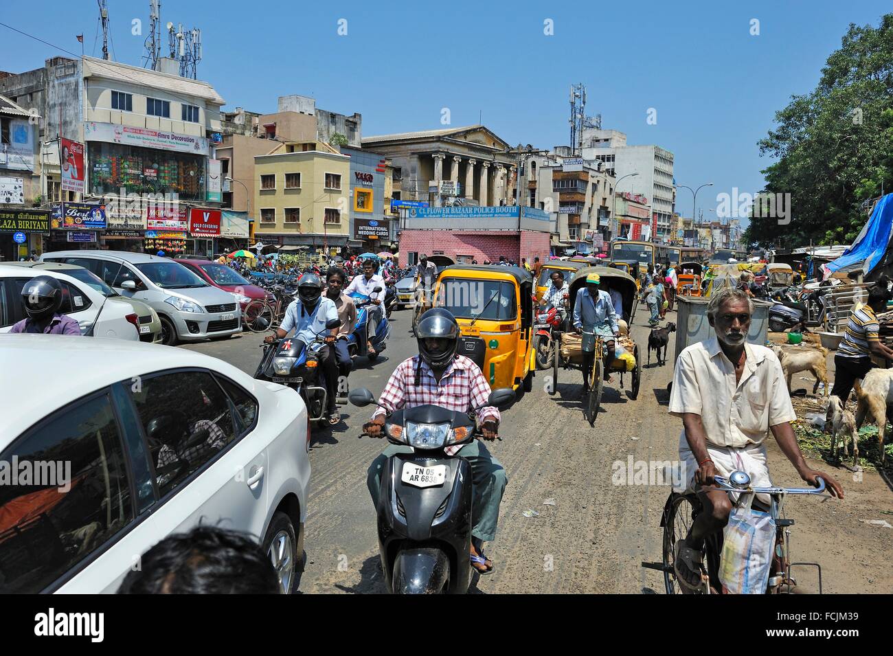 Town neighbourhood, downtown Chennai Madras, Coromandel Coast