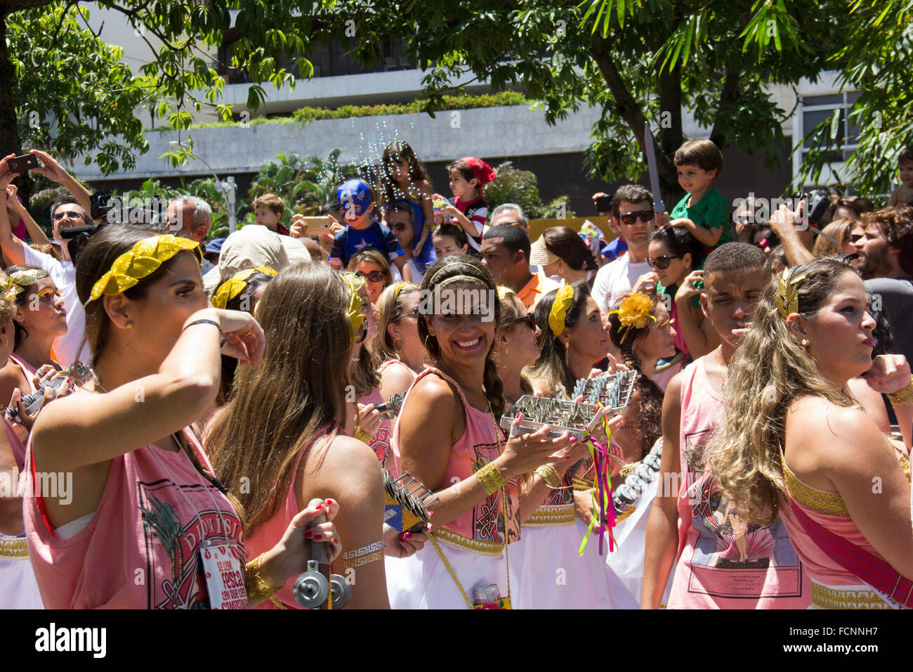 Rio de Janeiro, Brazil. 23rd January, 2016. Locals and tourists Stock