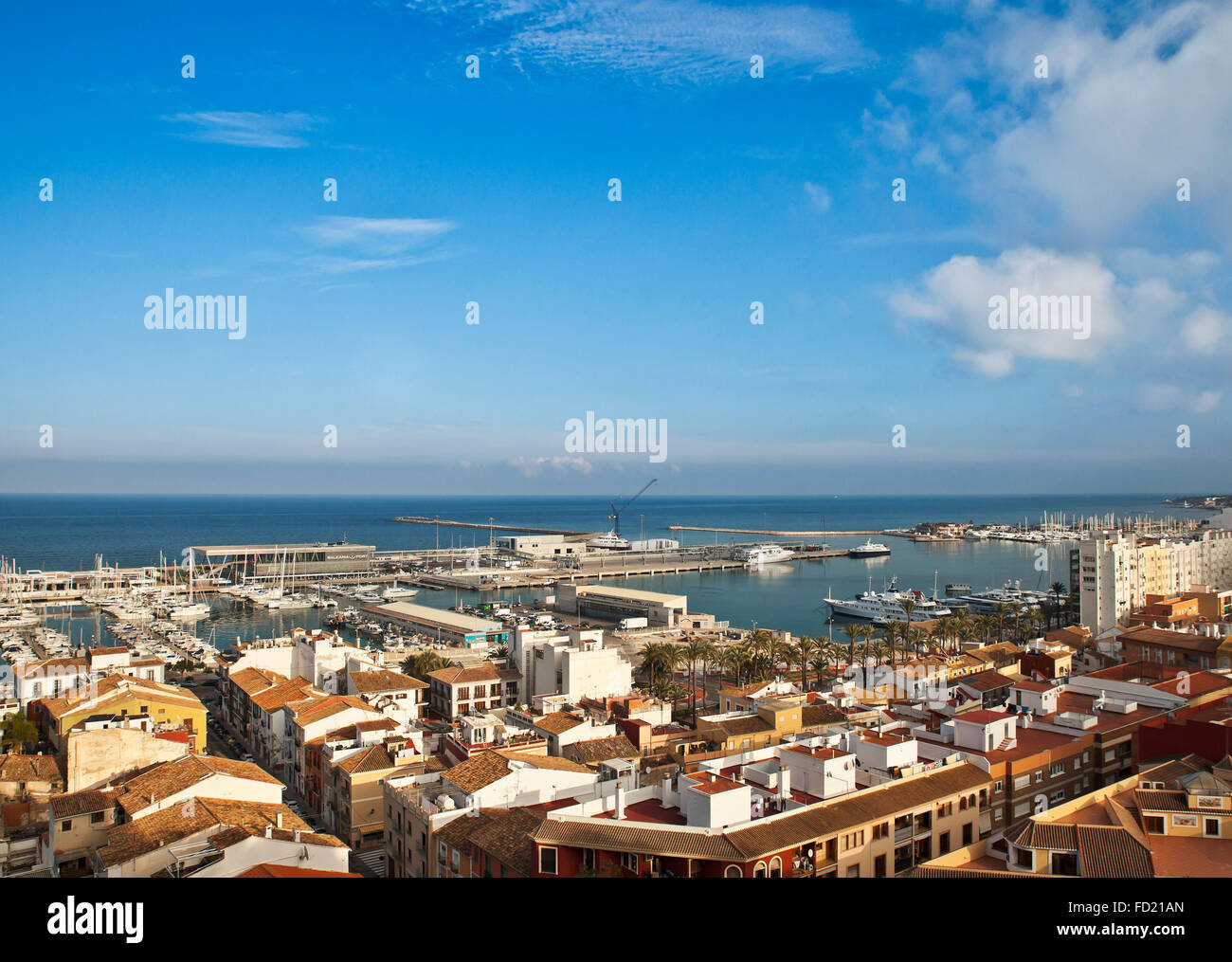 Denia harbour, Spain Stock Photo, Royalty Free Image 94087357 Alamy