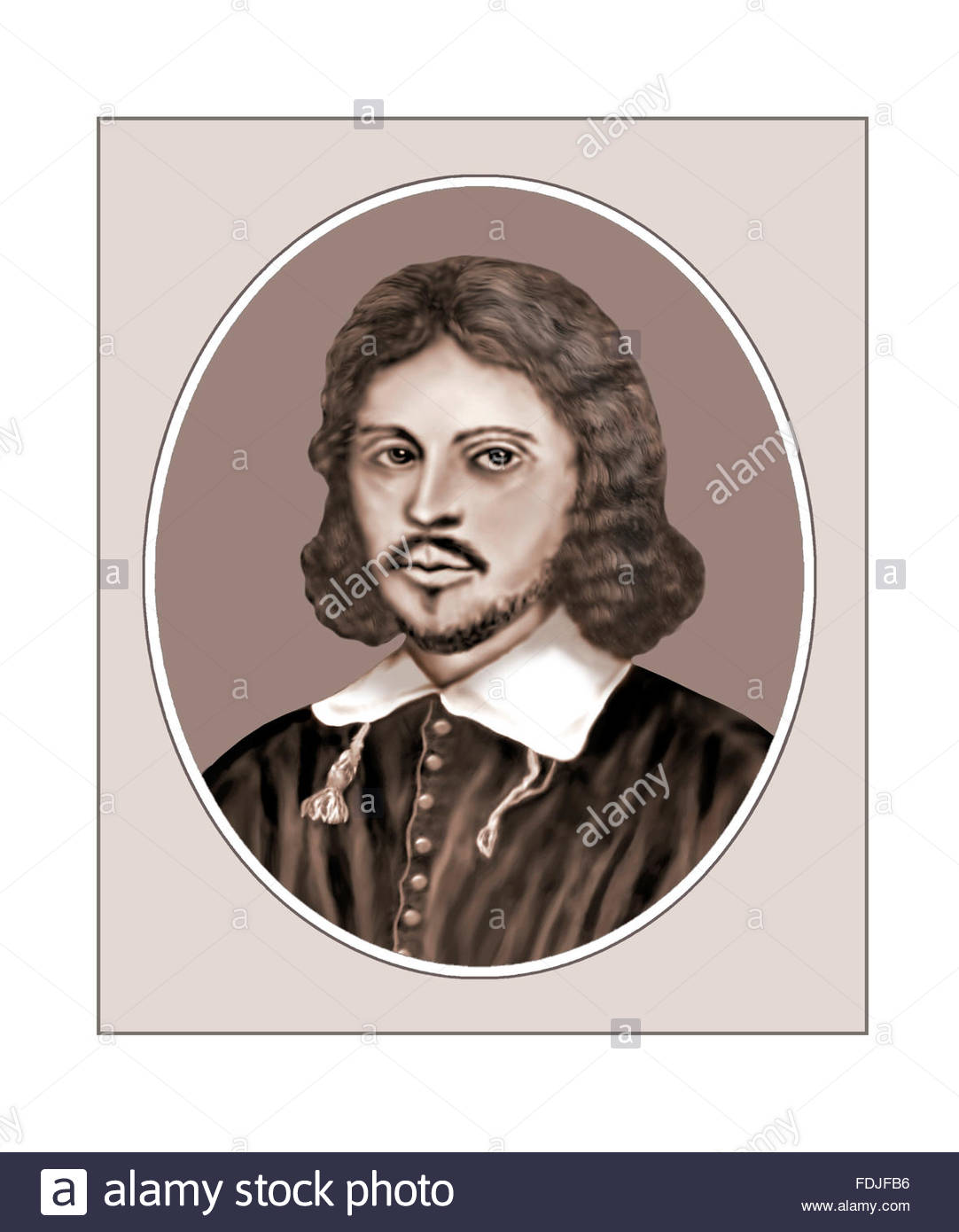 Thomas Tallis, Composer, Portrait Stock Photo, Royalty Free Image
