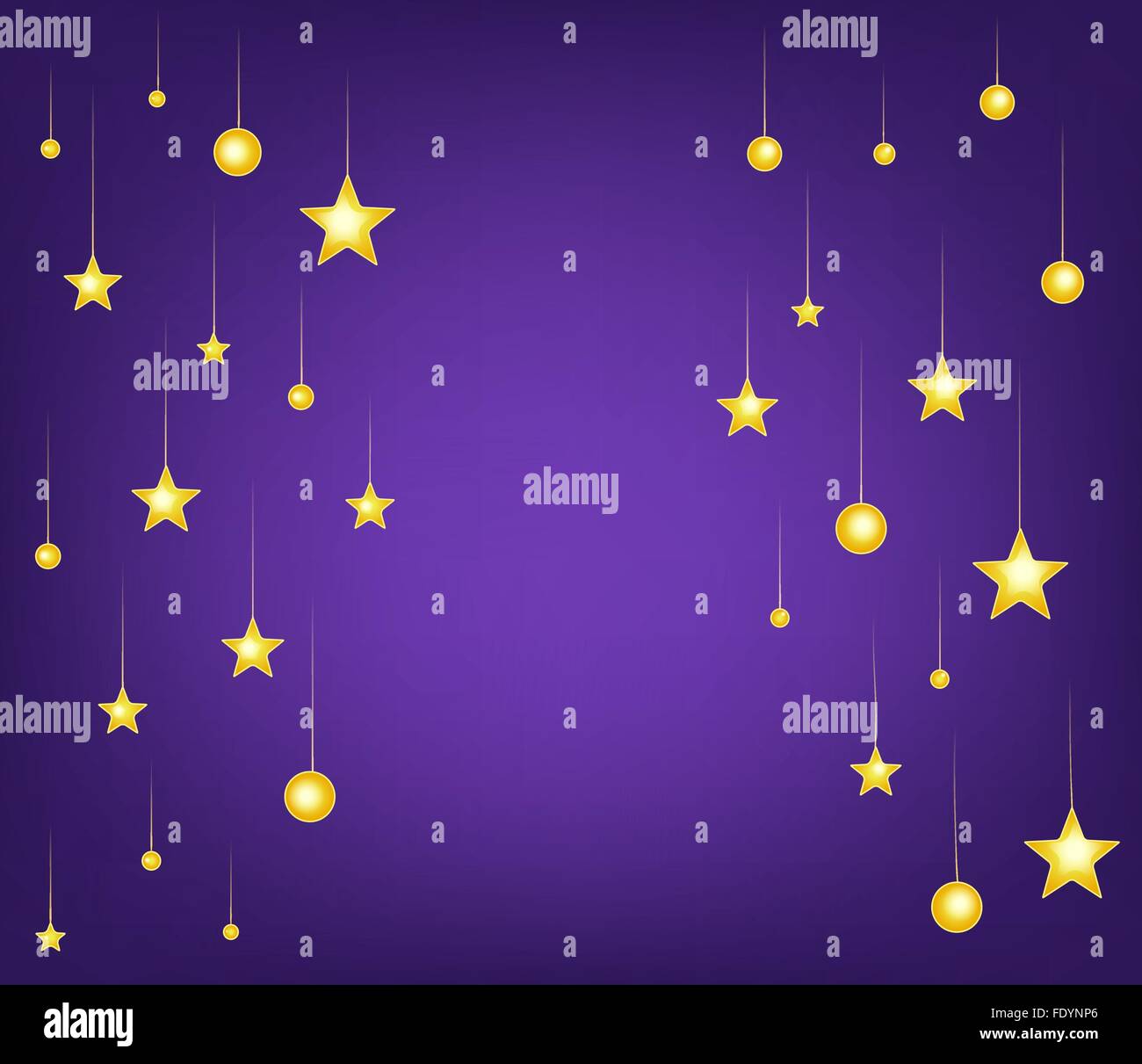 Cartoon Stars Night Background Vector Illustration Stock Vector Image