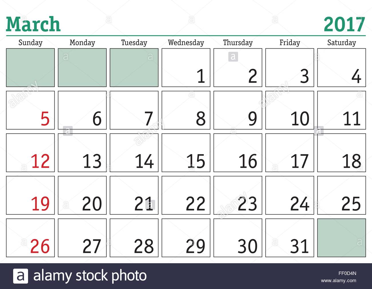 Printable Calendar March 2017 Printable Calendar March 2017