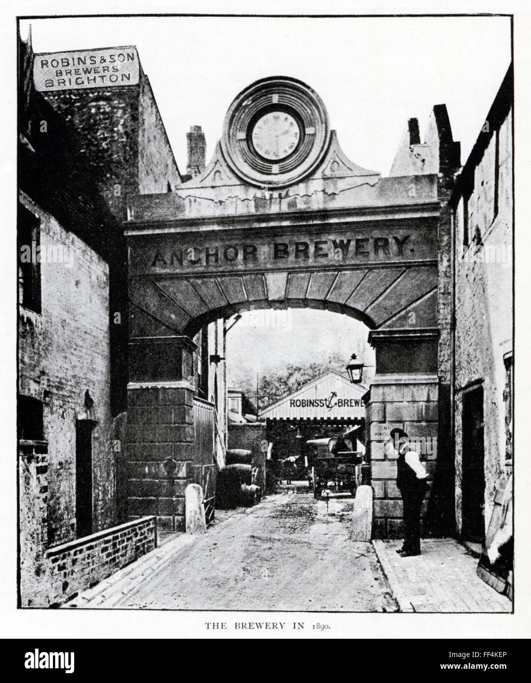 The Anchor Brewery, Brighton, 1890 Photograph of the Waterloo Street