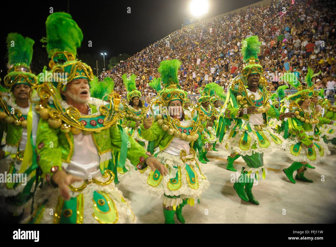 Costumed Samba Dancers Perform In The Sambadrome During The Parade Of Costumed Samba Dancers Perform In The Sambadrome During The Parade Of