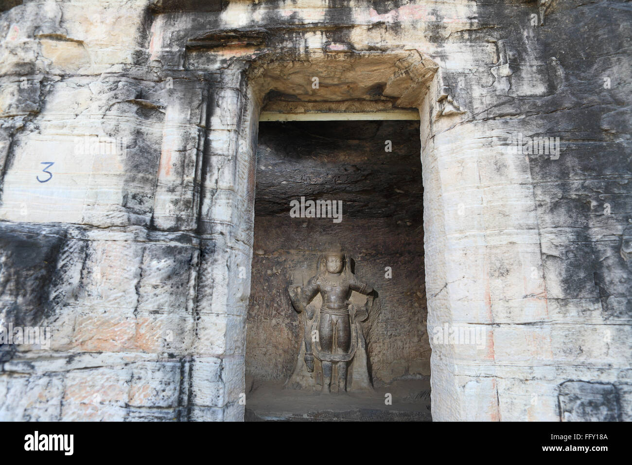 Cave Cut Into Sandstone Hill 5 Kms From Vidish Gupta Shrines No 3