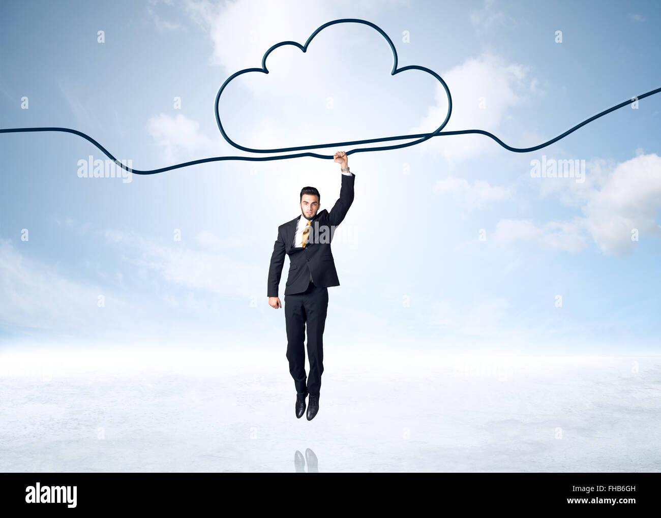 Hanging businessman Stock Photo, Royalty Free Image 96747633 Alamy