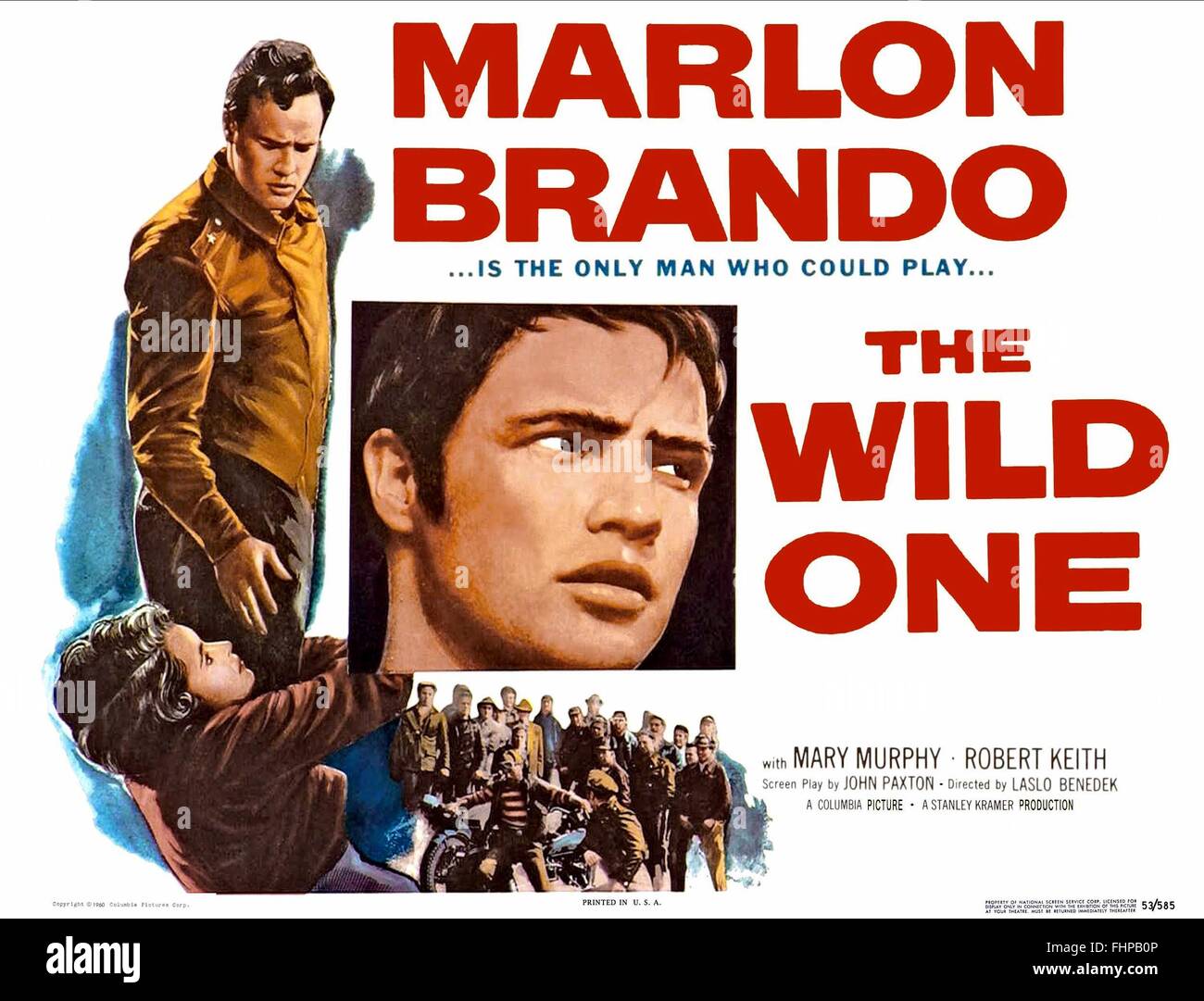 MARLON BRANDO THE WILD ONE (1953 Stock Photo, Royalty Free Image ...