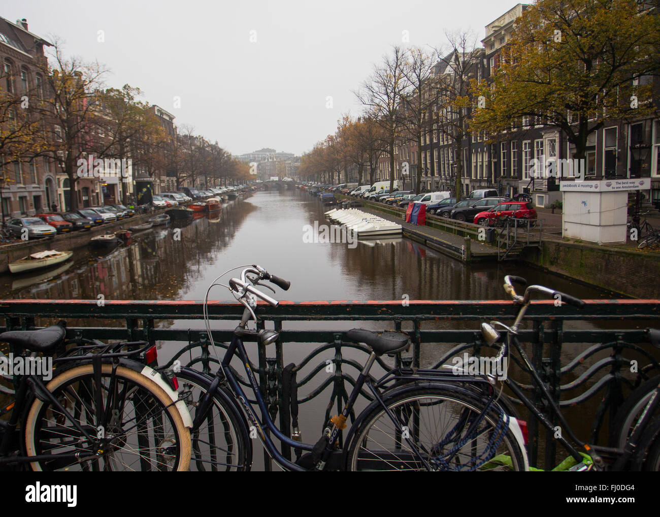 A Canal Scene In Amsterdam Stock Photo Alamy