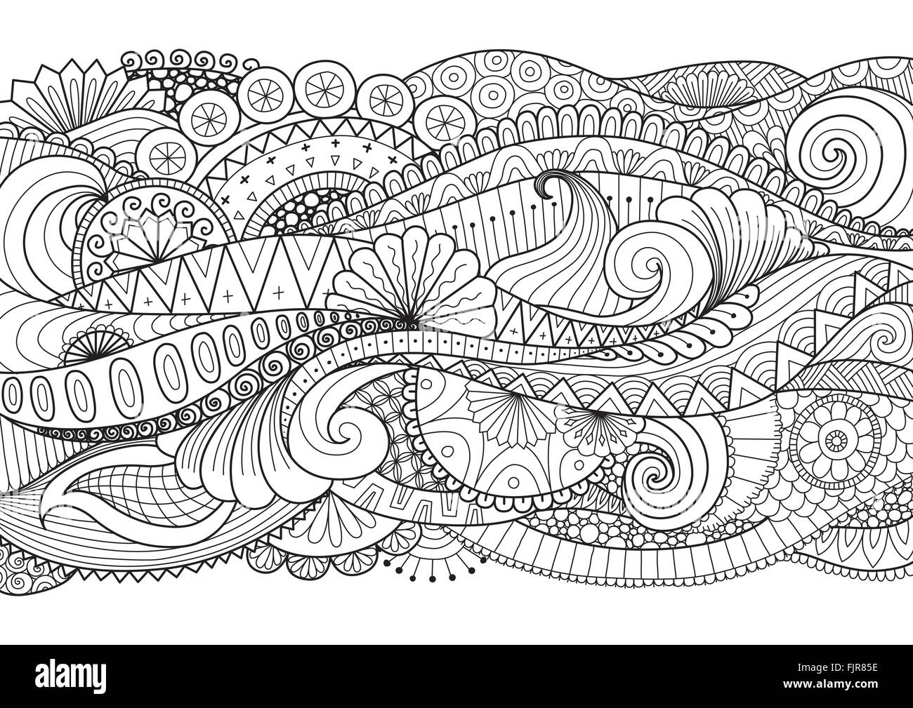 doodle art colouring pagesphoto