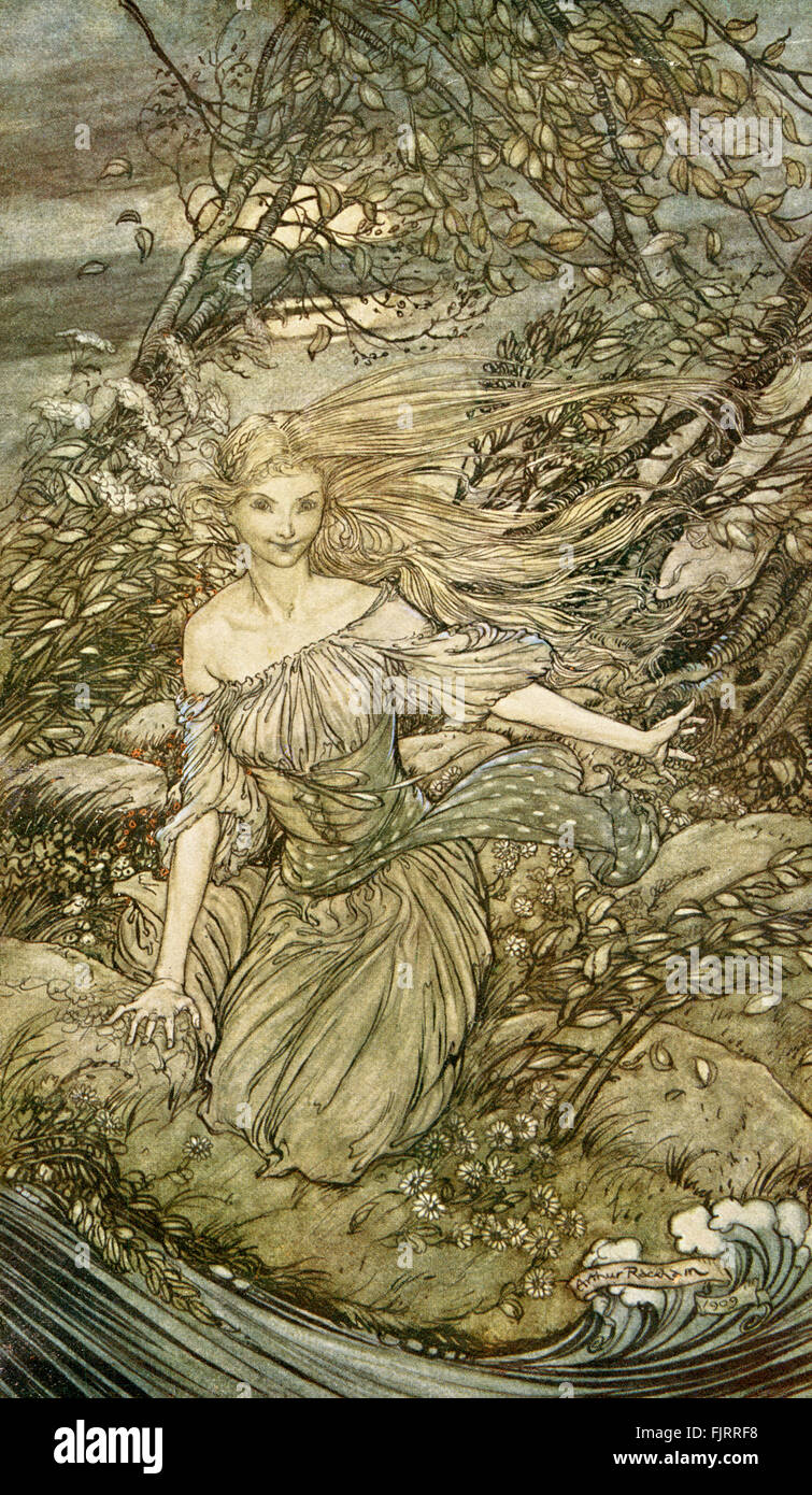 Undine by Friedrich de la Motte Fouqué, illustrated by Arthur Stock