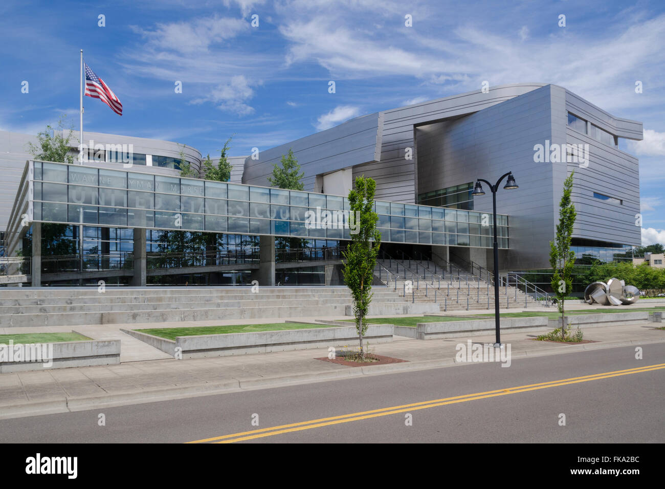 The Wayne Lyman Morse Federal courthouse in Eugene Stock