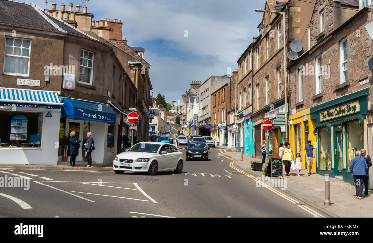 The town of Blairgowrie, Perthshire, Scotland, UK Stock Photo 98135417