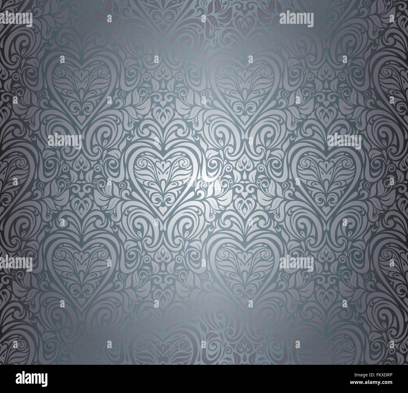 Silver Luxury Vintage Seamless Floral Background Design Silver Luxury Vintage Seamless Floral Background Design