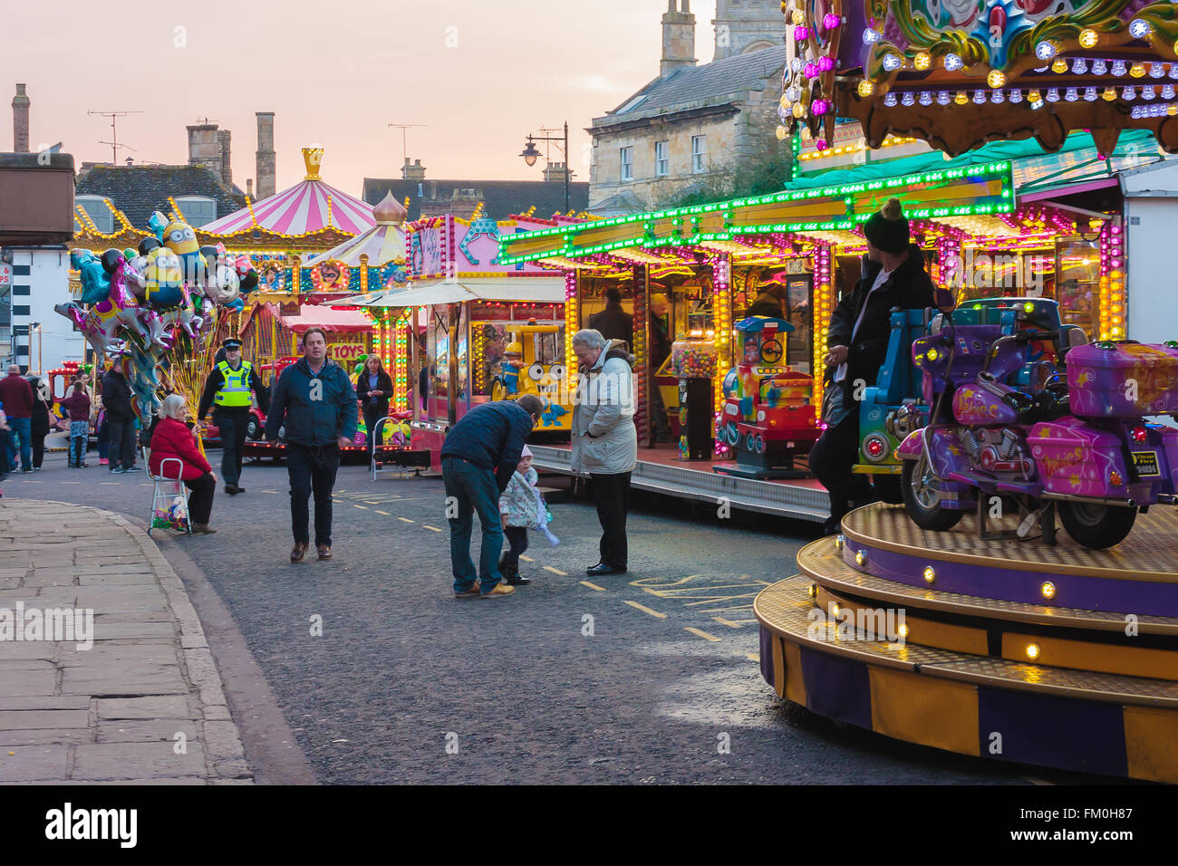 Stamford, Lincs, UK. 10th March 2016. Mid Lent Fair in Stamford town