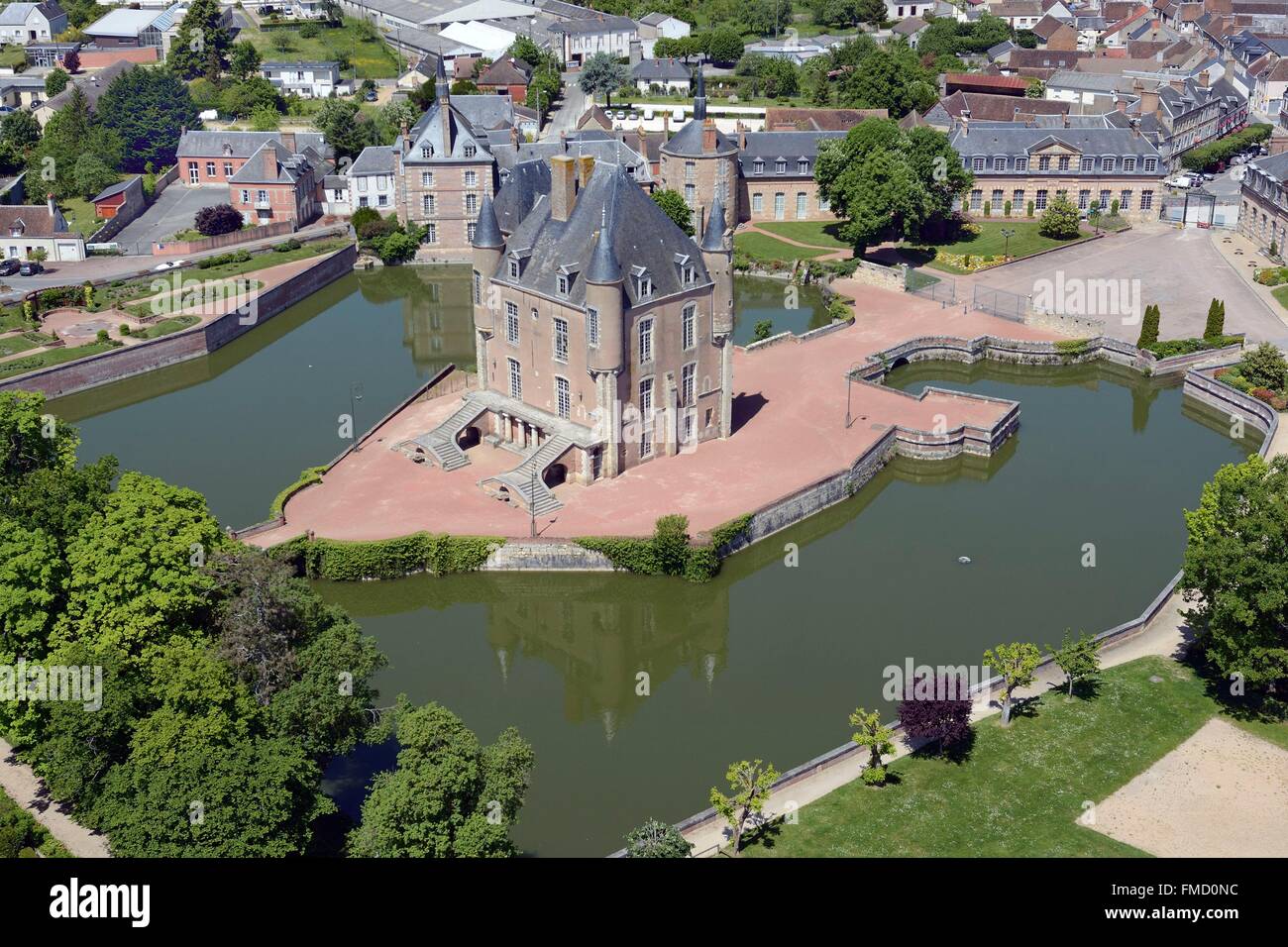 France, Loiret, Bellegarde, the castle (aerial view Stock Photo, Royalty Free Image 98630936 France, Loiret, Bellegarde, the castle (aerial view Stock Photo, Royalty Free Image 98630936