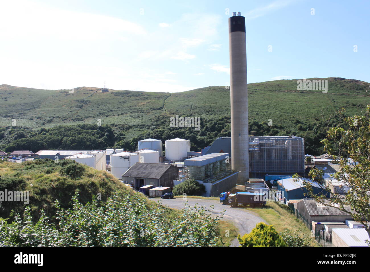 Peel Power Station, Peel, Isle of Man Stock Photo, Royalty Free Image