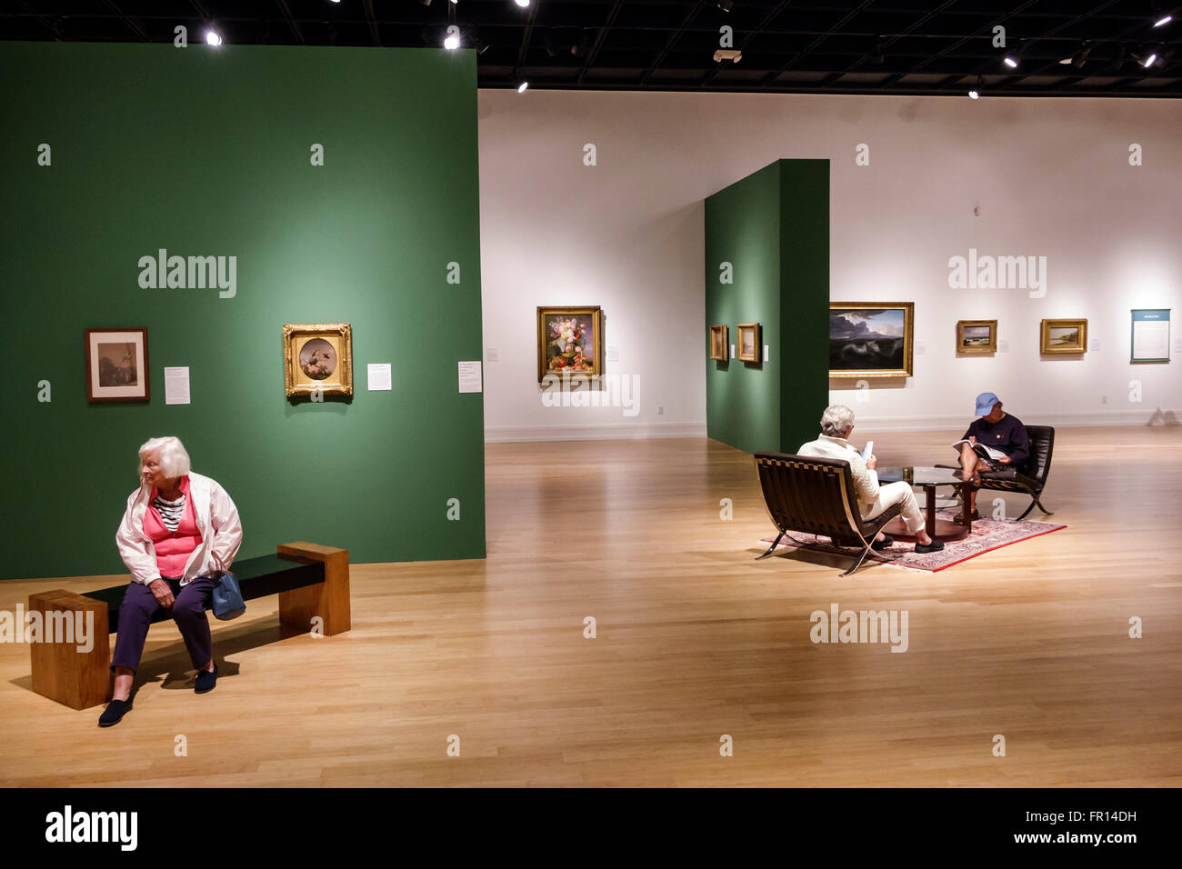 Florida FL Vero Beach Vero Beach Museum of Art gallery inside Stock Photo 100214397 Alamy
