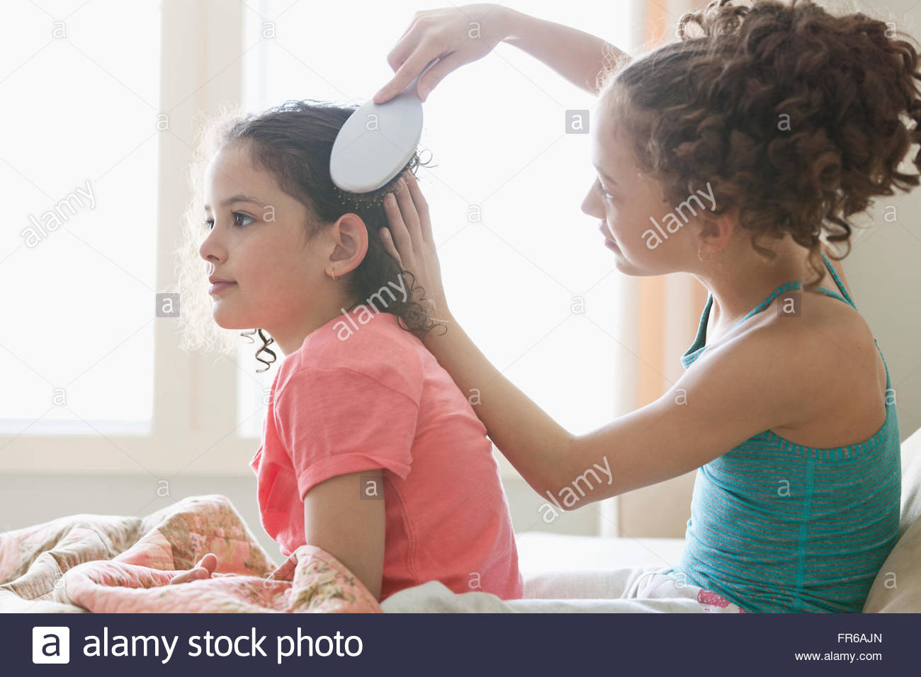 Sister Brushing Sisters Hair Stock Photo 100329005 Alamy Sister Brushing Sisters Hair Stock Photo 100329005 Alamy