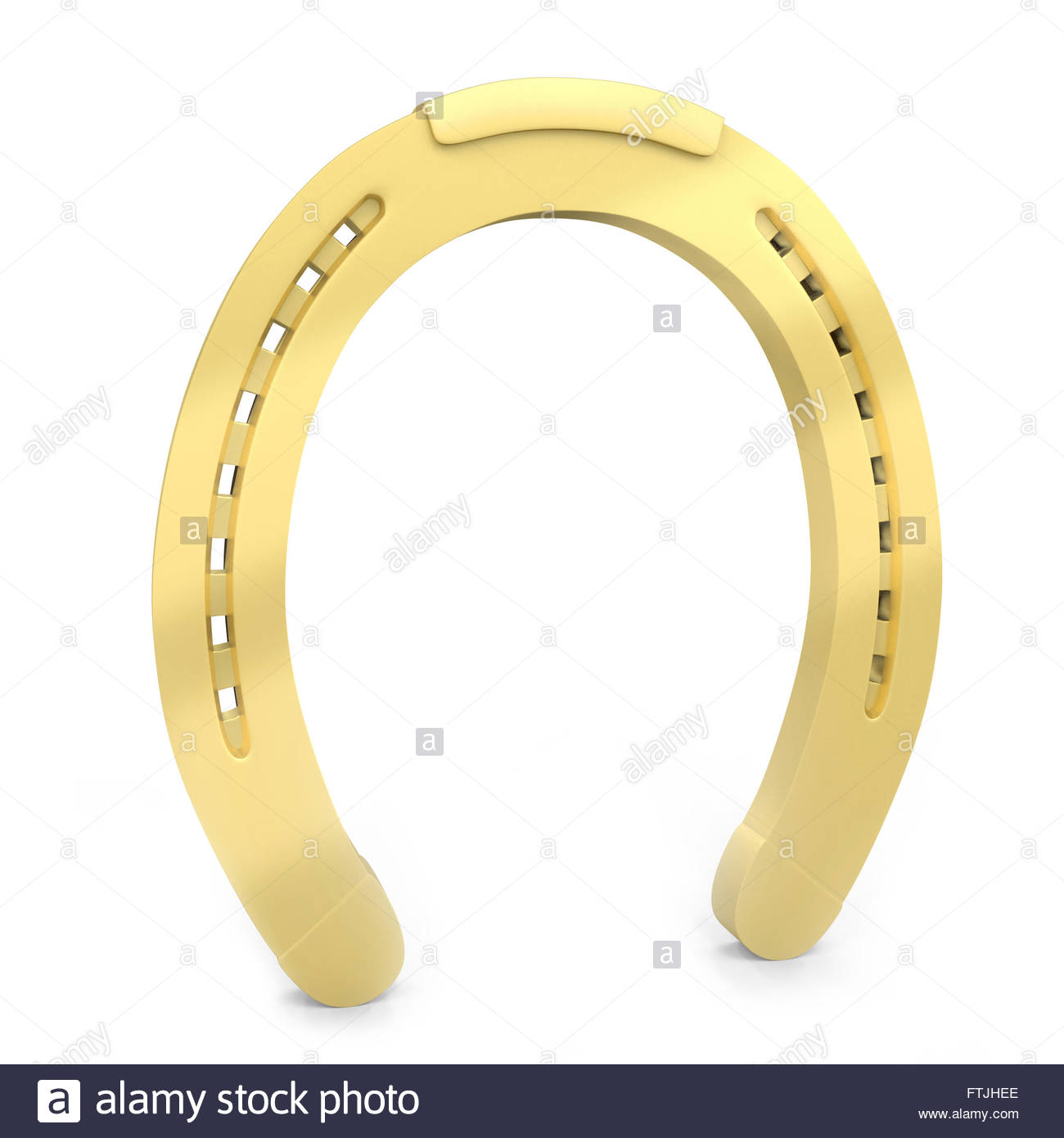 Uncategorized Lucky Symbol 3d golden horseshoe lucky symbol on white background stock photo background