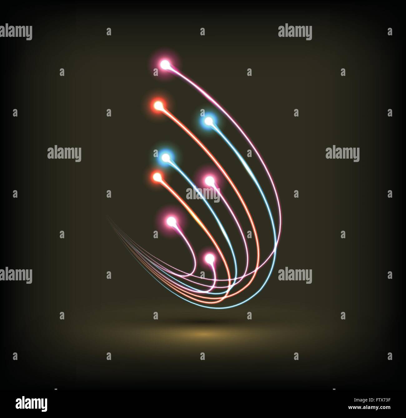 fiber optic vector / business communication / network technology Stock