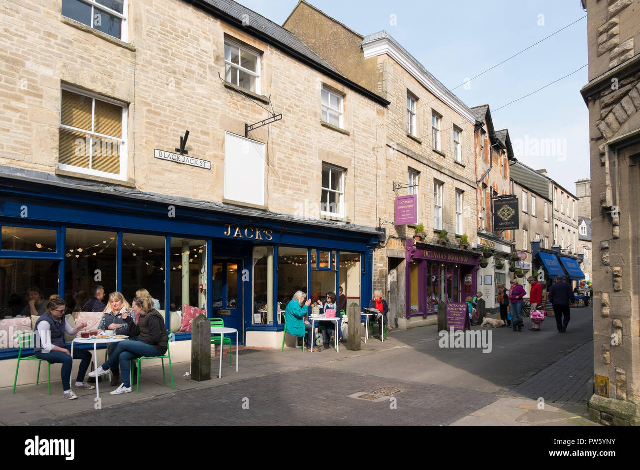 Jack's cafe in Black Jack Street, Cirencester, Gloucestershire, UK