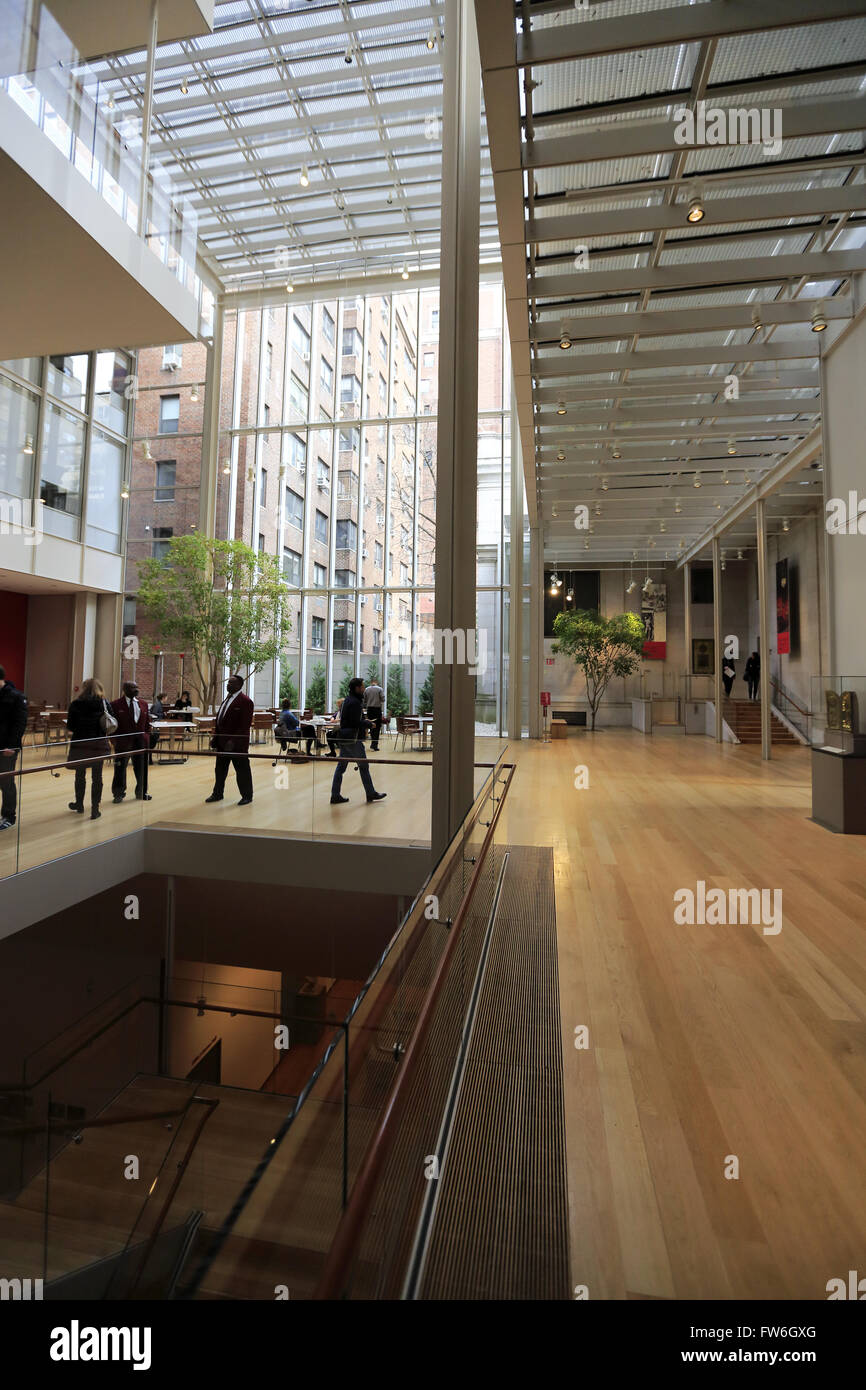 Interior view of the Library & Museum. Manhattan, New York Stock