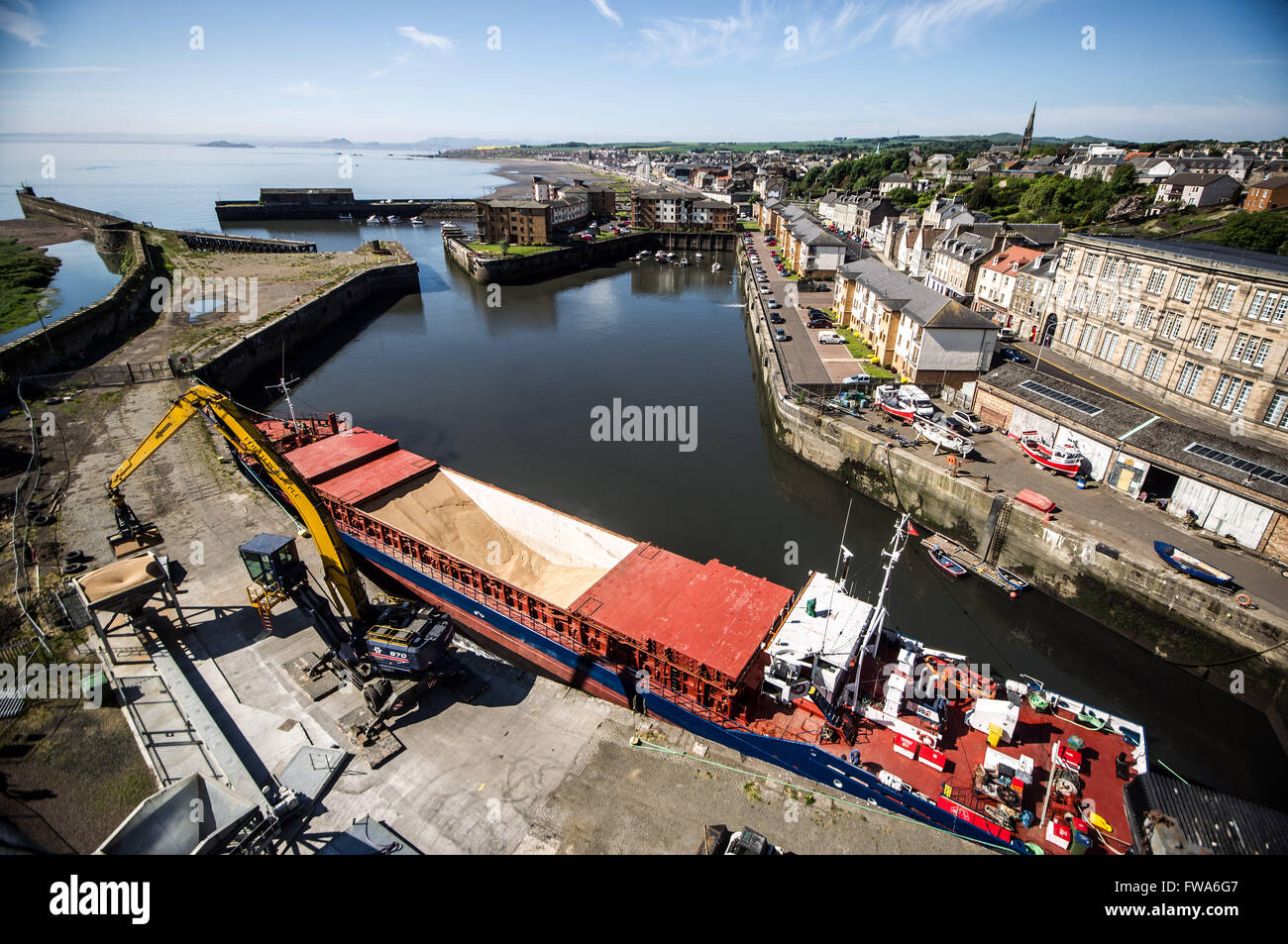 Kirkcaldy docks from air Stock Photo, Royalty Free Image 101642919 Alamy