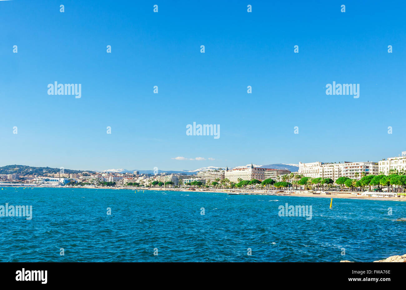 Panoramic View Of Cannes Promenade De La Croisette The Croisette And