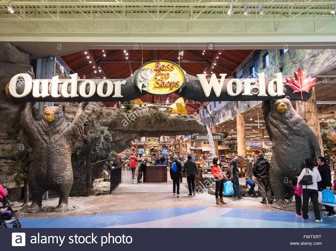 Bass Pro Shop Outdoor World Entrance, shops are a privately held Stock