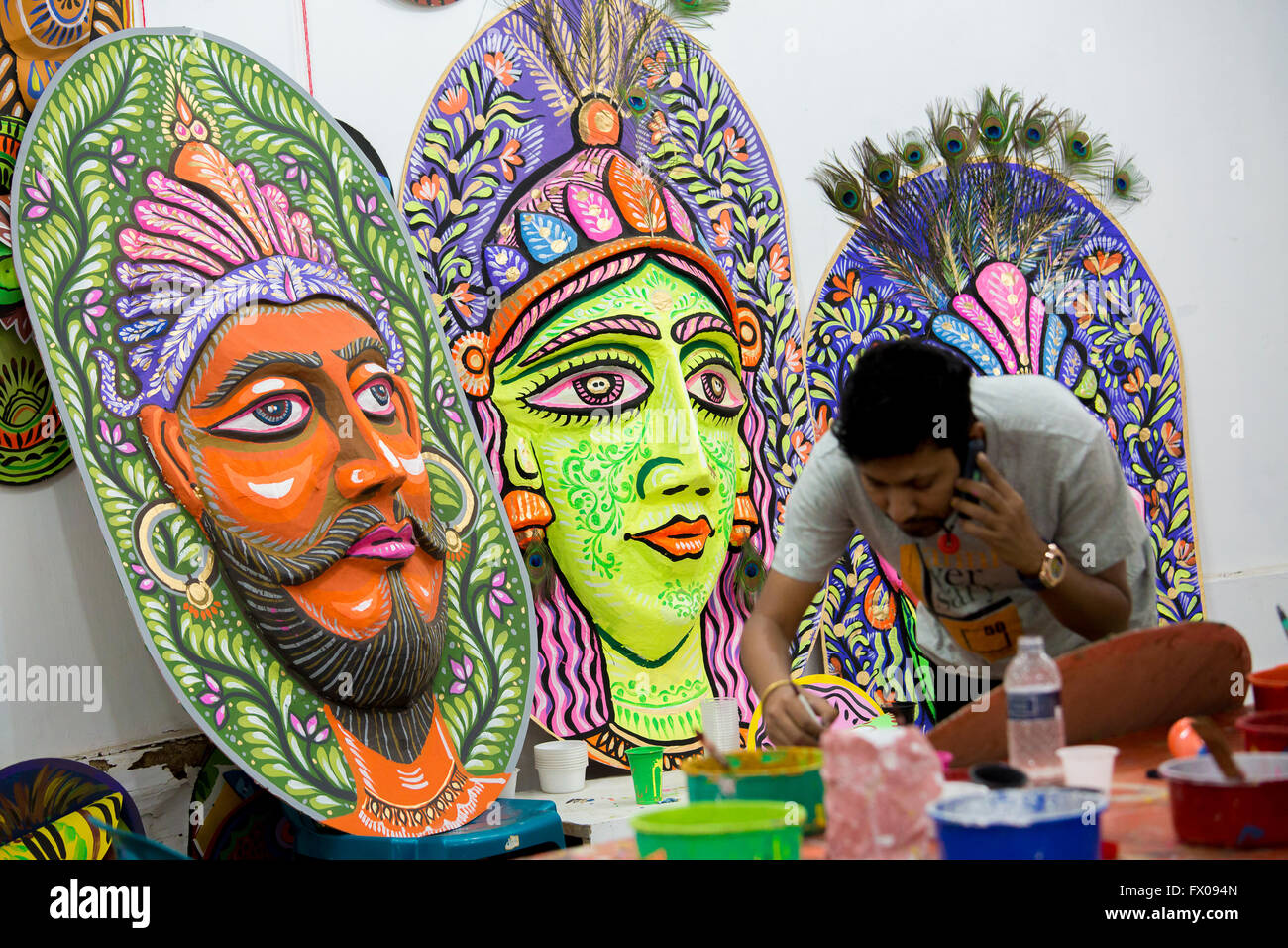 Dhaka, Bangladesh. 9th Apr, 2016. Fine Arts (FFA) Students are Stock