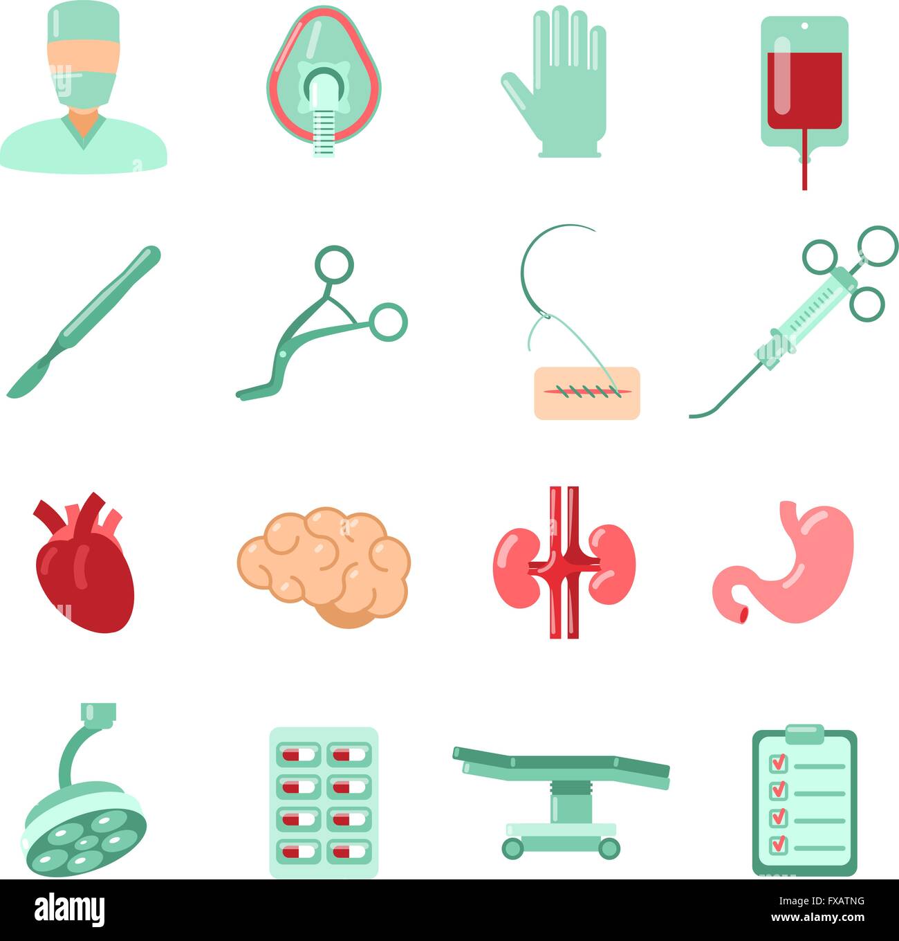 Surgery Icons Set Stock Vector Image Art Alamy