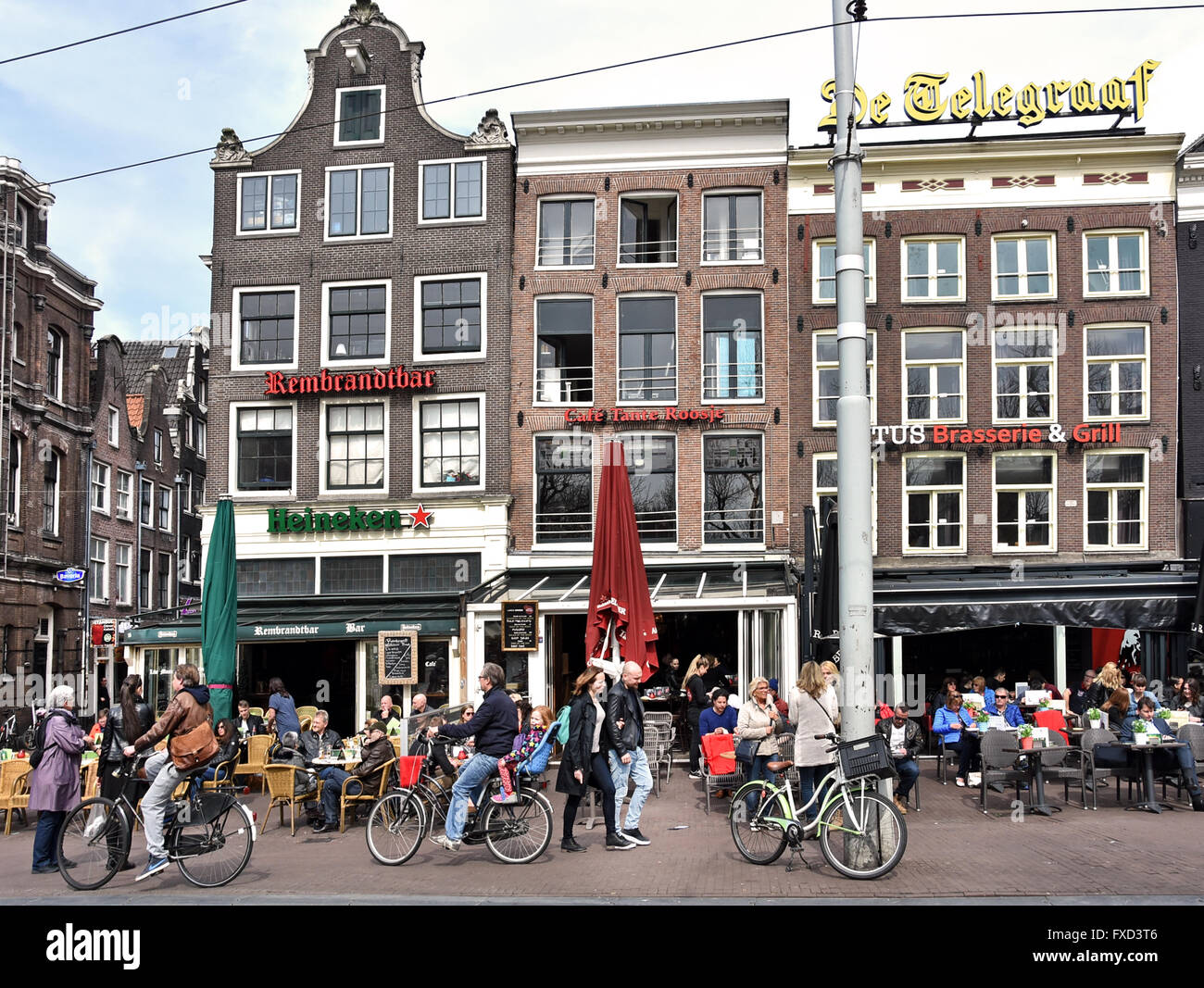 Rembrandtplein ( Rembrandt Square ) Amsterdam Netherlands nightlife