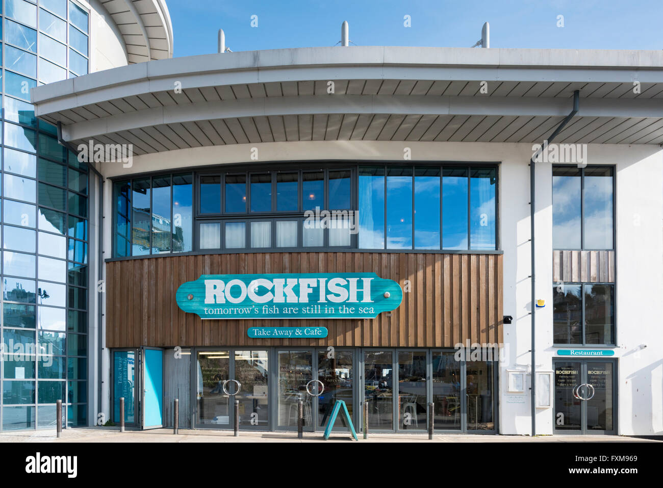 The Rockfish Fish restaurant in Brixham Devon UK located in the fish