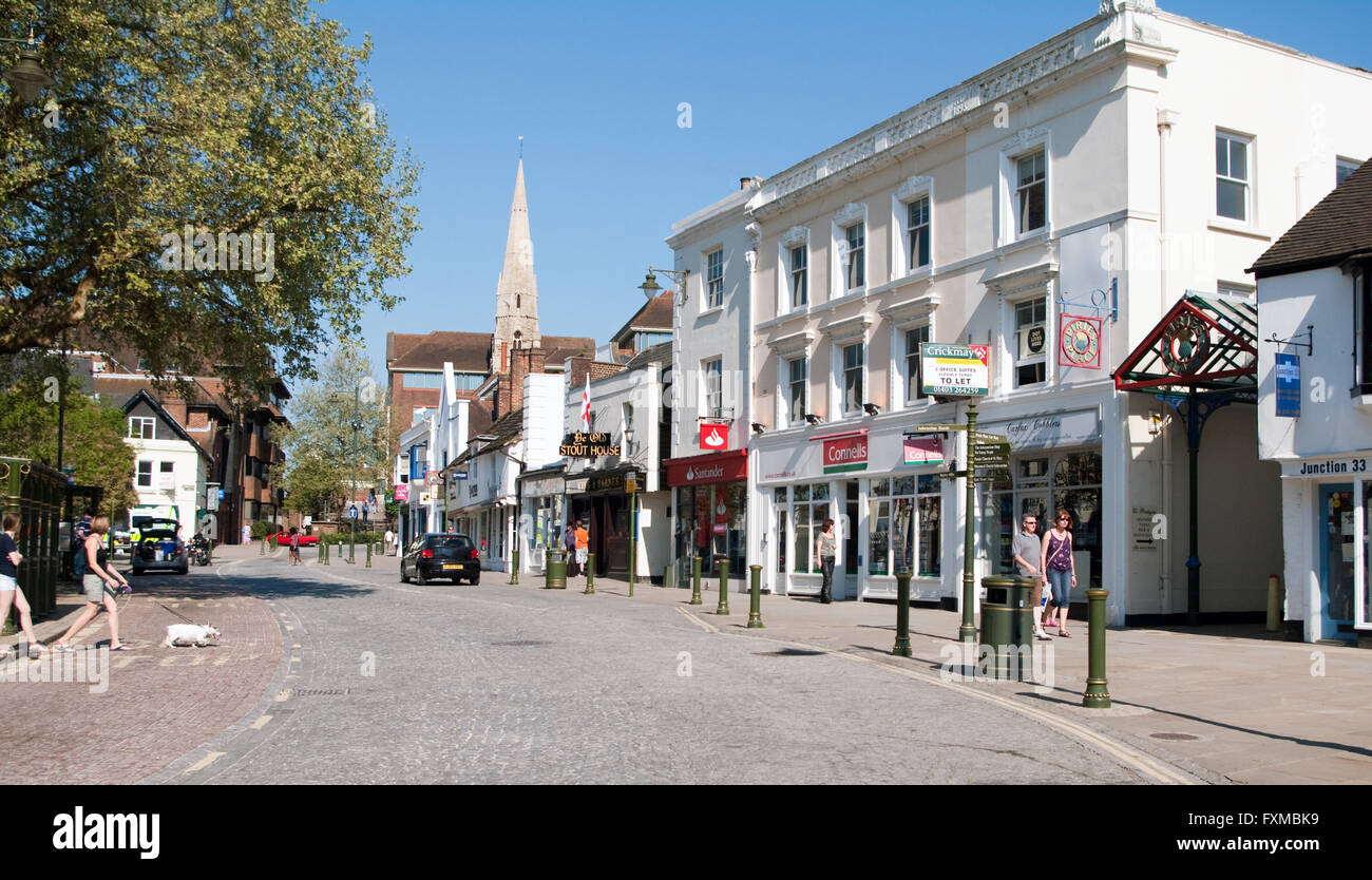 Hailsham, Sussex, Shopping Street, England Stock Photo, Royalty Free