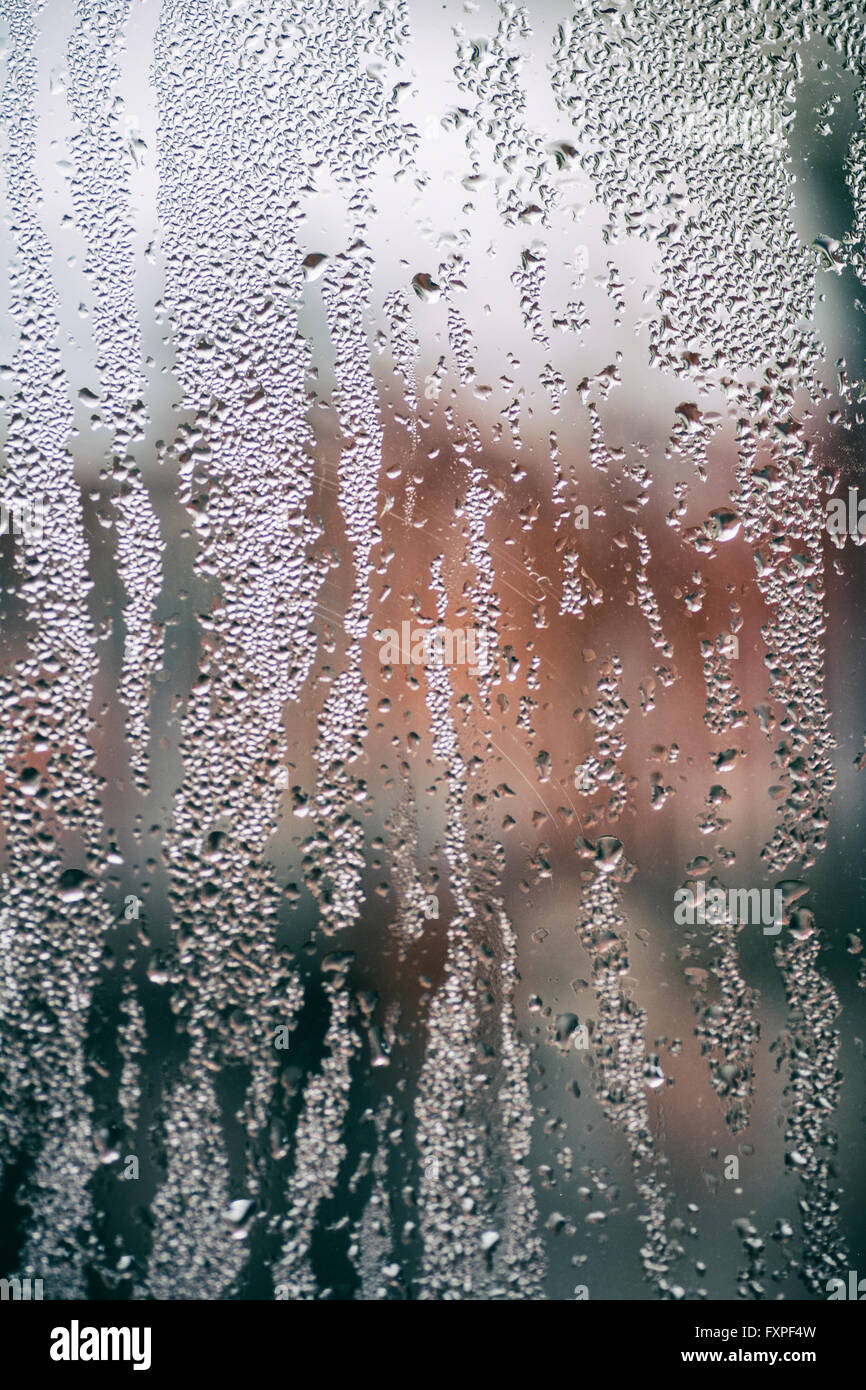 Rain Falling On A Window Rain Falling On A Window