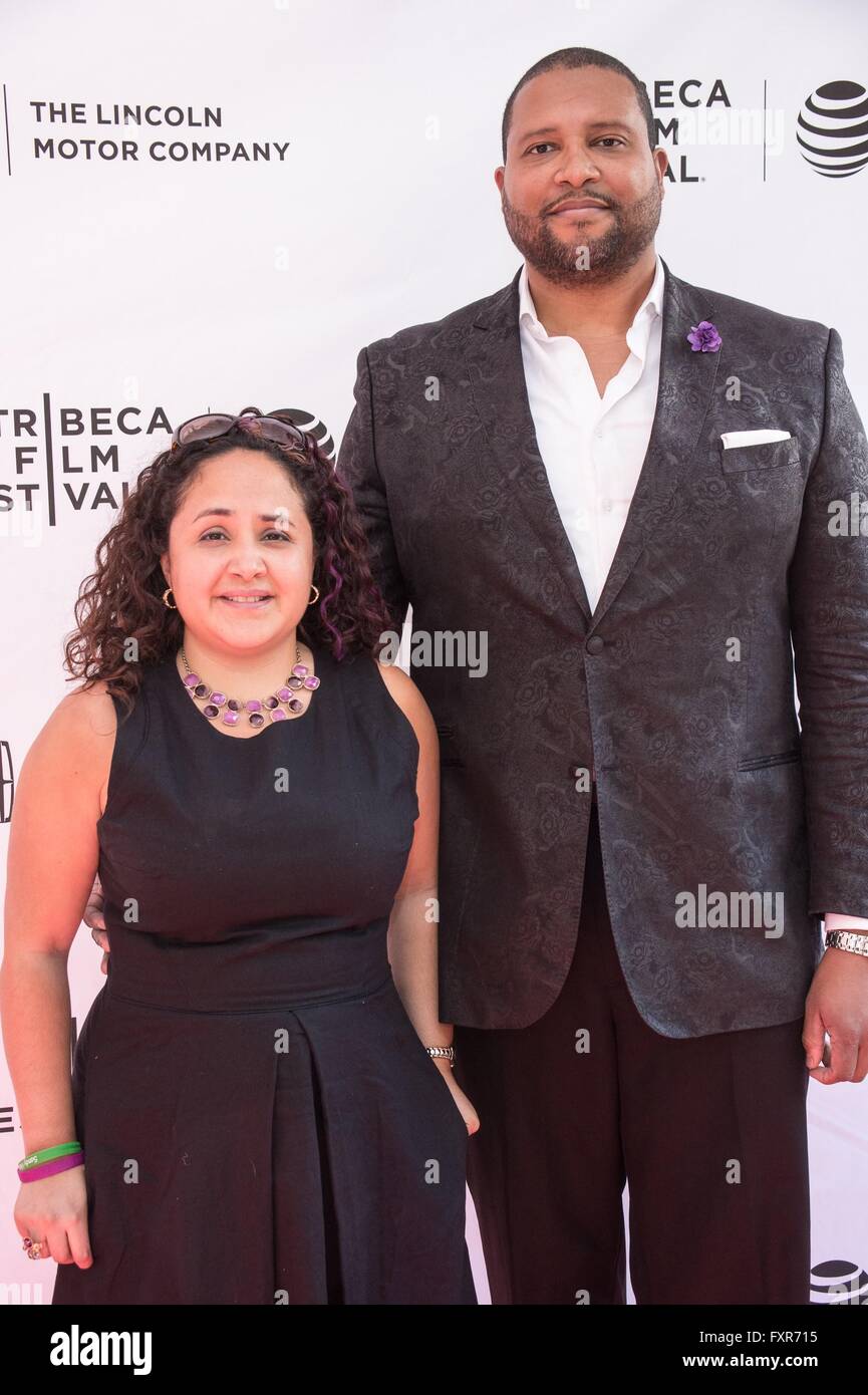 New York, NY, USA. 17th Apr, 2016. Nelba Marquez-Greene, Jimmy Greene ...