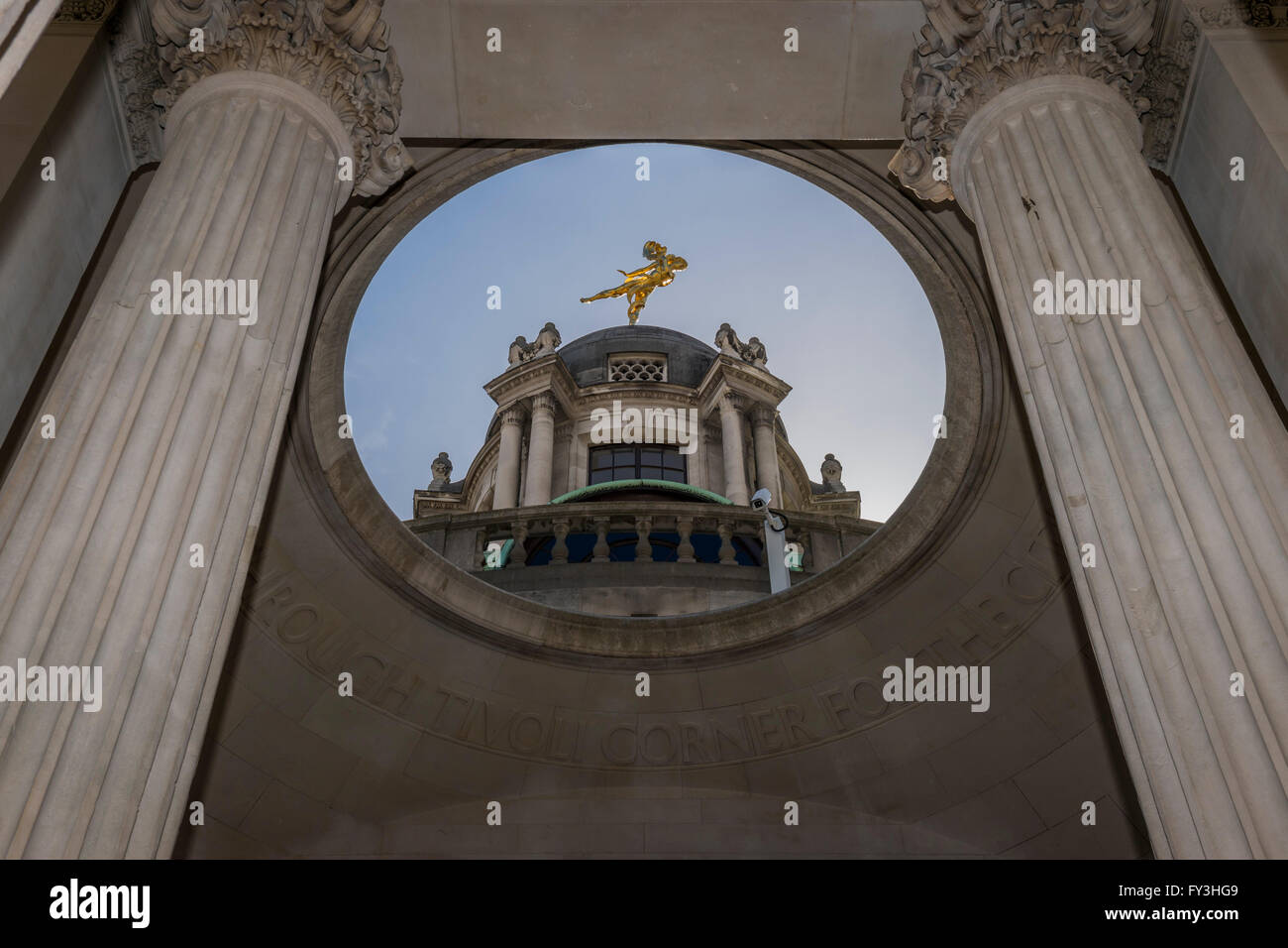 Tivoli Corner, Bank of England, the City of London. The Stock Photo