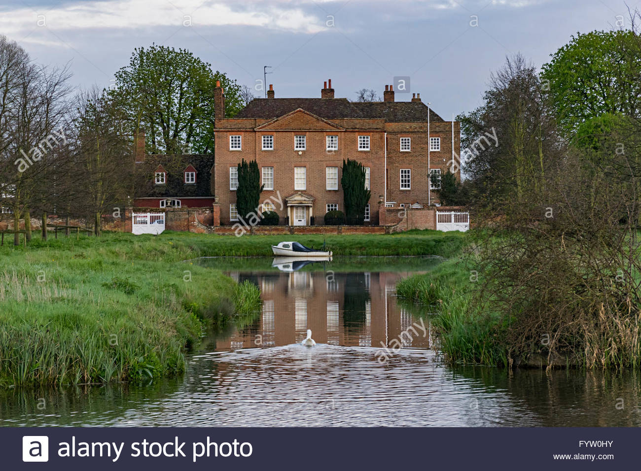 Farm Hall, Godmanchester, Cambridgeshire Stock Photo, Royalty Free