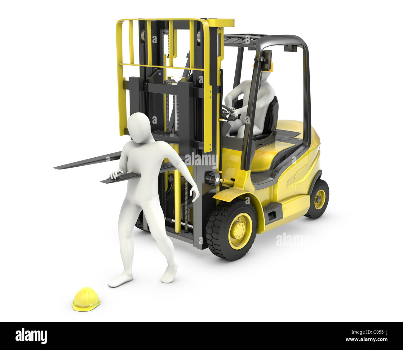 Fork Lift Truck Accident Hi Res Stock Photography And Images Alamy